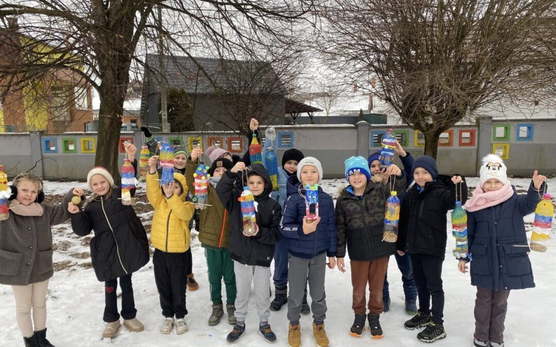Hranilice za ptice brižnih prvašića