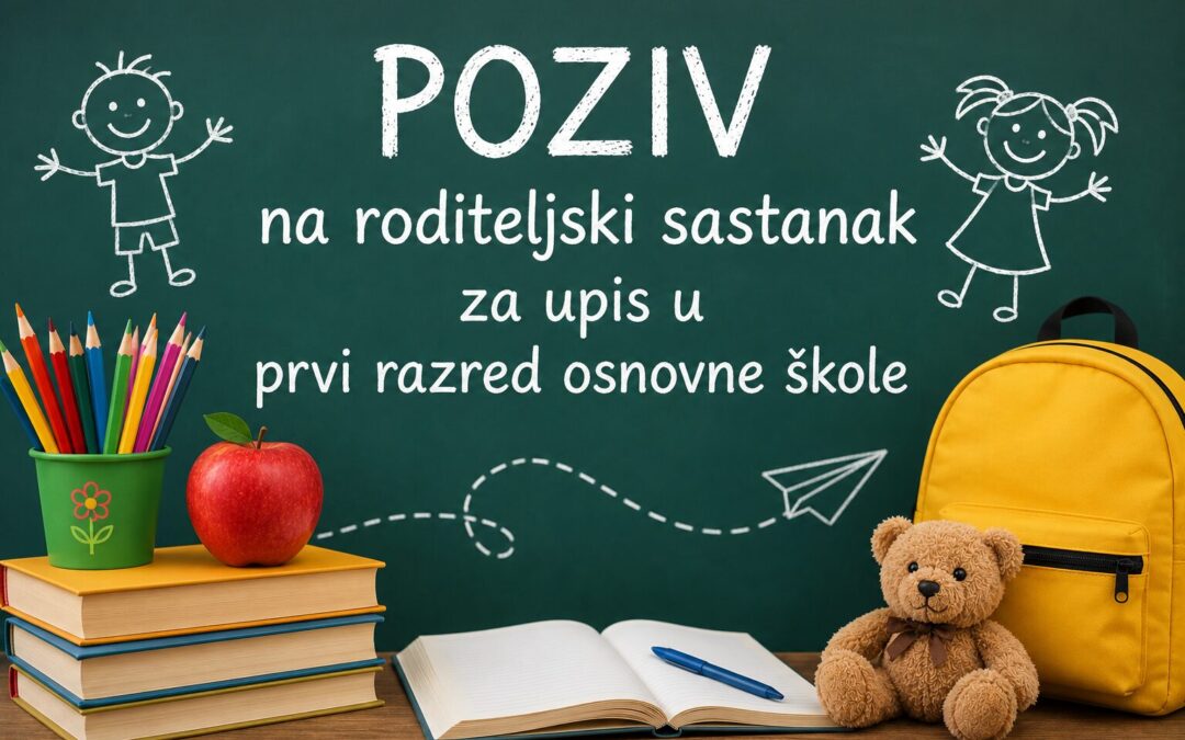 Roditeljski sastanak: upis u prvi razred osnovne škole